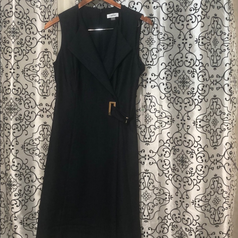SALE Calvin Klein Demin Sleevless DressGold Buckle